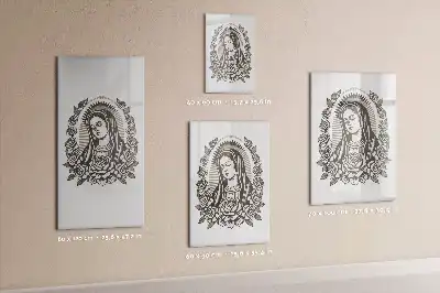 Írható mágneses tábla guadalupe-i Szűzanya mintával