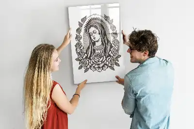 Írható mágneses tábla guadalupe-i Szűzanya mintával
