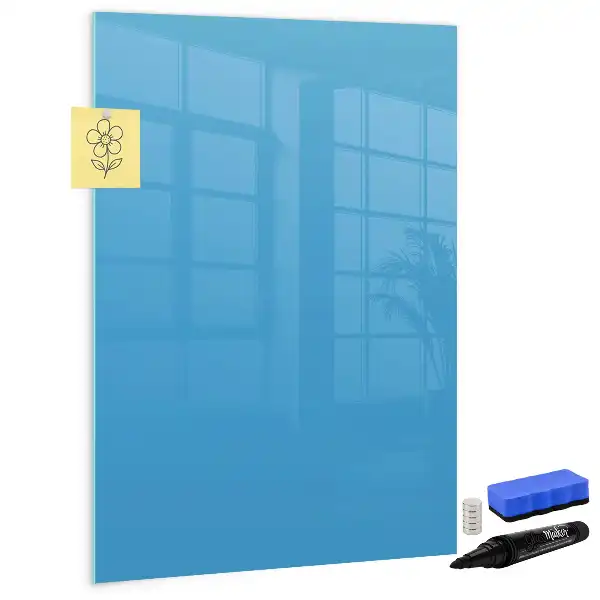 Írható mágneses tábla kék színben