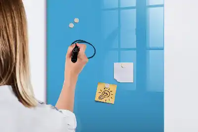 Írható mágneses tábla kék színben