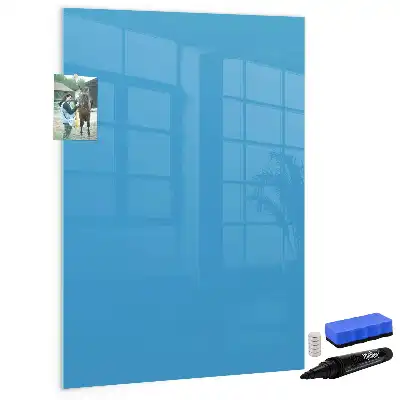 Írható mágneses tábla kék színben