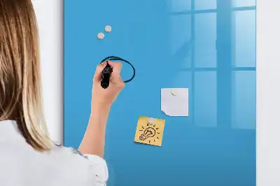 Írható mágneses tábla kék színben