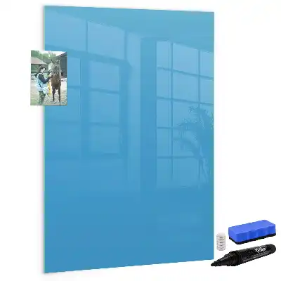 Írható mágneses tábla kék színben