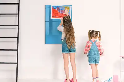 Írható mágneses tábla kék színben