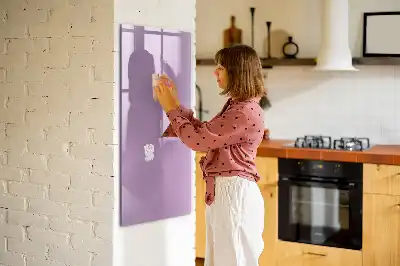 Írható mágneses tábla lila színben