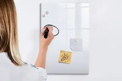 Írható mágneses tábla sötétfehér színű