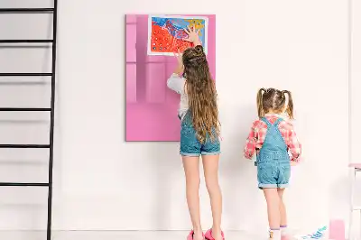 Írható mágneses tábla rózsaszín színben