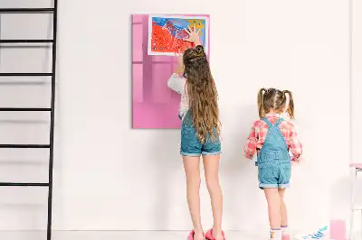 Írható mágneses tábla rózsaszín színben
