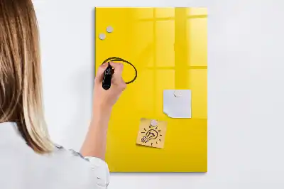 Törölhető tábla világossárga színű