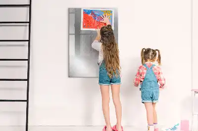Írható mágneses tábla fémes csillogású kivitelben