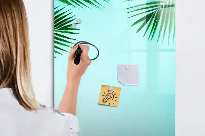 Írható mágneses tábla pálmalevelek mintával