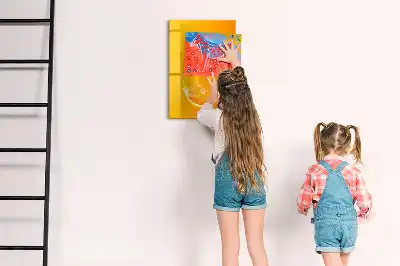 Törölhető tábla narancslé mintával