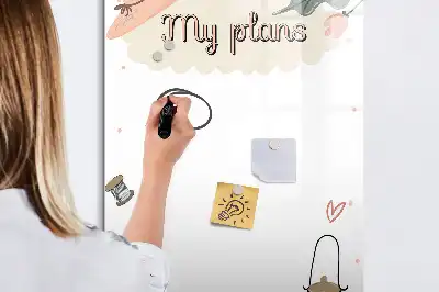 Törölhető tábla terveim mintával