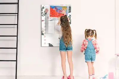 Írható mágneses tábla dekoratív kivitelben