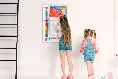 Heti étkezési tervező írható mágneses tábla