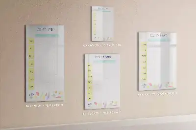 Heti étkezési tervező írható mágneses tábla