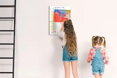 Heti étkezési tervező írható mágneses tábla