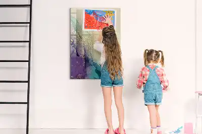 Írható mágneses tábla színes márvány mintával
