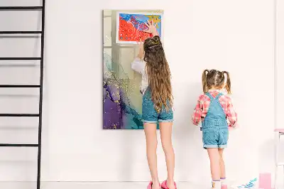 Írható mágneses tábla színes márvány mintával