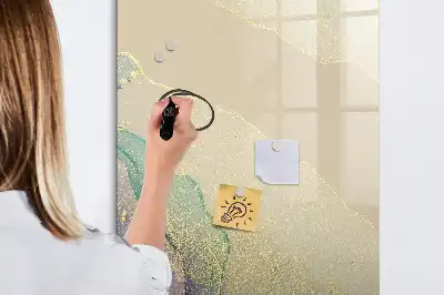 Írható mágneses tábla színes márvány mintával