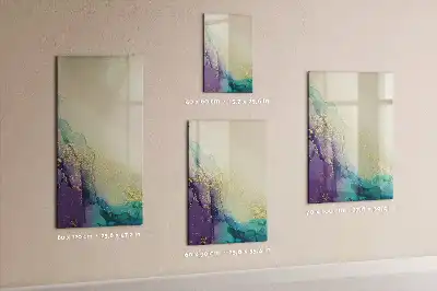 Írható mágneses tábla színes márvány mintával