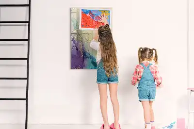 Írható mágneses tábla színes márvány mintával