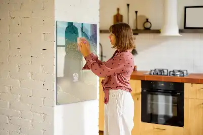 Törölhető tábla színes márvány mintás