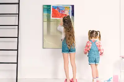 Törölhető tábla színes márvány mintás