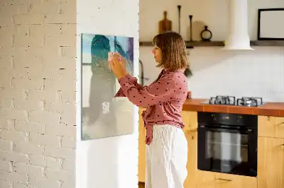 Törölhető tábla színes márvány mintás