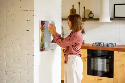 Törölhető tábla zöldségek a fán mintával