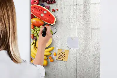 Törölhető tábla zöldségek a fán mintával