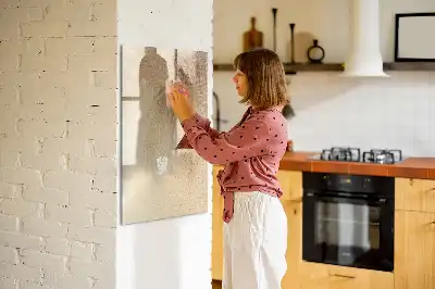 Törölhető tábla pálmalevelek árnyéka mintával