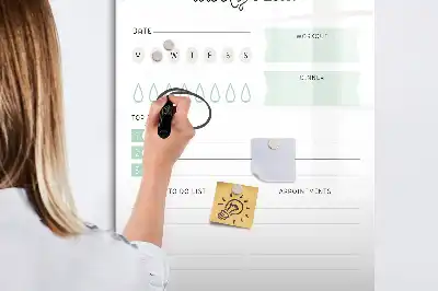 Írható mágneses tábla napi terv típusú