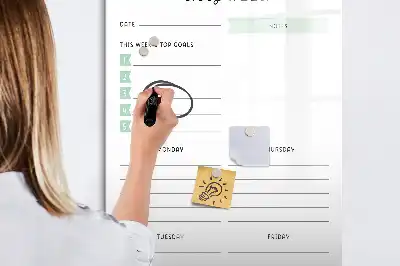 Törölhető tábla heti tervező kivitelben