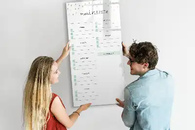Írható mágneses étkezési tervező tábla mágneses kivitelben