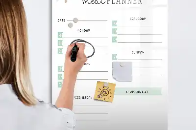 Írható mágneses étkezési tervező tábla mágneses kivitelben