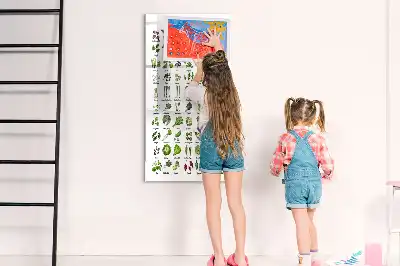 Törölhető tábla zöldséges mintával