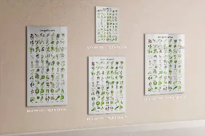 Törölhető tábla zöldséges mintával