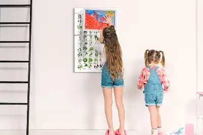 Törölhető tábla zöldséges mintával