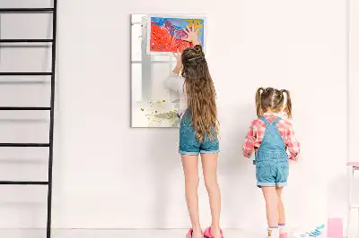 Írható mágneses tábla arany zöldség absztrakció kivitelben