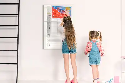 Heti étkezési terv törölhető tábla