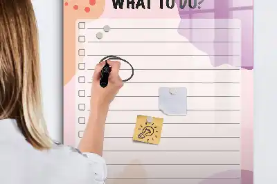 Törölhető tábla elvégzendő feladatok listája