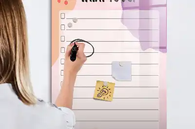 Törölhető tábla elvégzendő feladatok listája