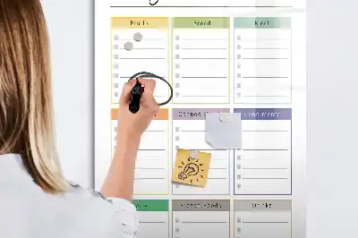 Bevásárlólista törölhető tábla