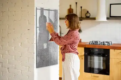 Törölhető tábla világos beton mintázatú