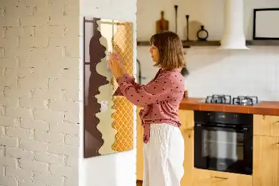 Törölhető tábla jégkrém öntettel mintával