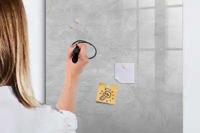 Írható mágneses tábla világos beton színű