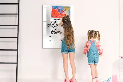 Írható mágneses tábla kaland mintával