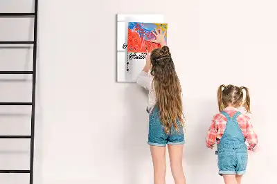 Írható mágneses tábla kaland mintával