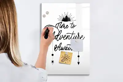 Írható mágneses tábla kaland mintával